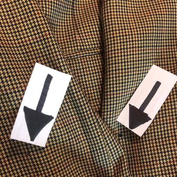 PETERBOROUGH ROW Bloomingdales Size   42R Blazer Coat MicroSquare 100% Pure Wool - Picture 16 of 16